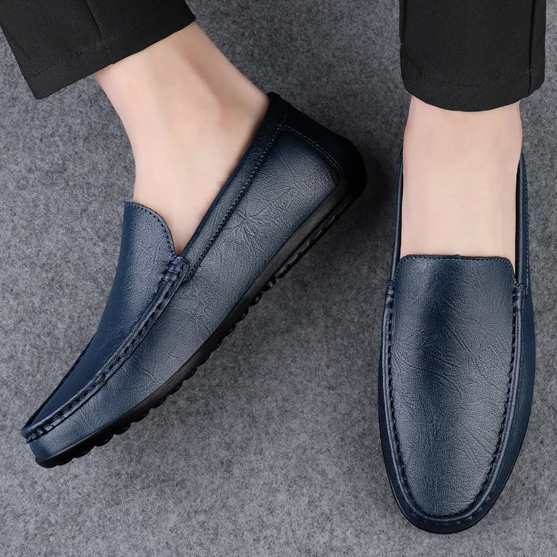 Genuine Leather Men’s Loafers Casual Shoes