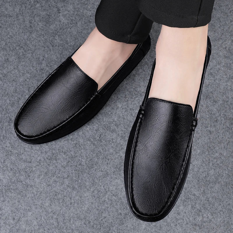 Genuine Leather Men’s Loafers Casual Shoes