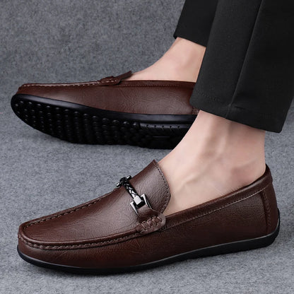 Genuine Leather Men’s Loafers Casual Shoes