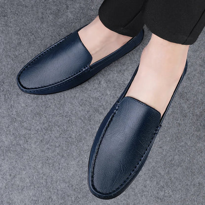 Genuine Leather Men’s Loafers Casual Shoes