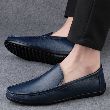 Genuine Leather Men’s Loafers Casual Shoes