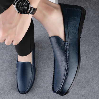 Genuine Leather Men’s Loafers Casual Shoes