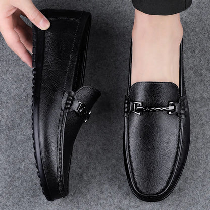 Genuine Leather Men’s Loafers Casual Shoes